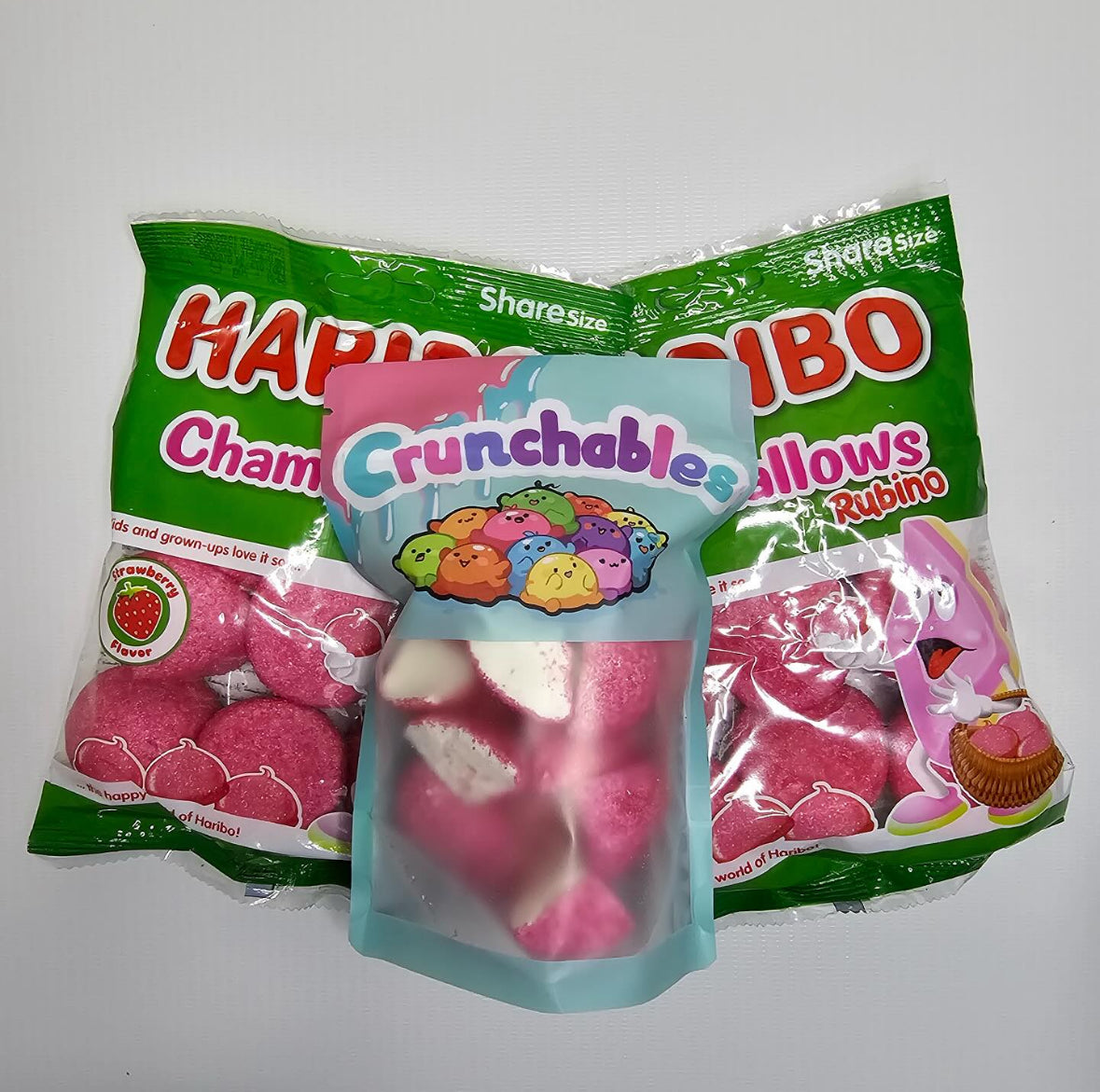 Freeze-Dried Pink Coated Marshmallows
